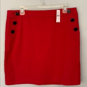 Loft NWT Red Pencil Skirt size 12